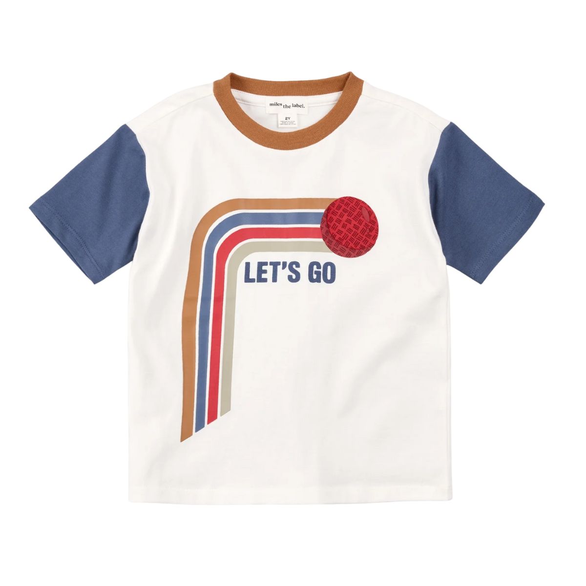 Let's Go Contrast Color T-Shirt