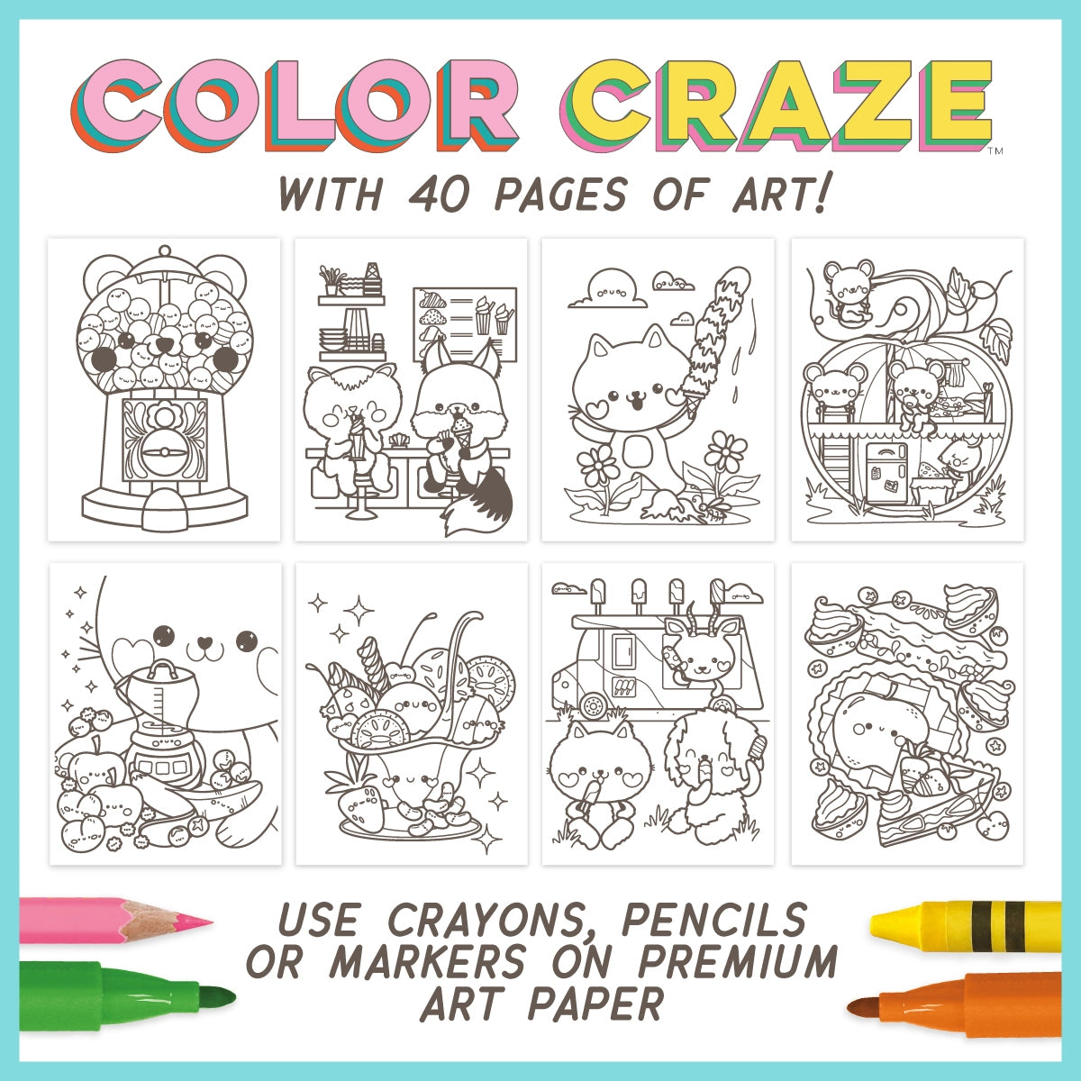 Color Craze - Cuties Coloring Book