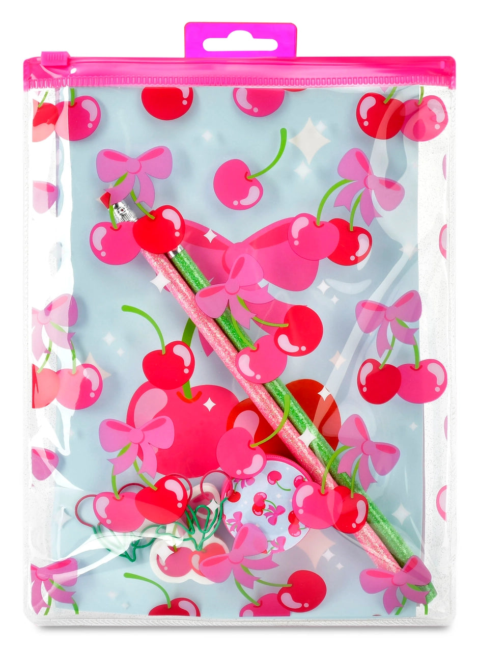 Cheerful Cherries Stationary Set