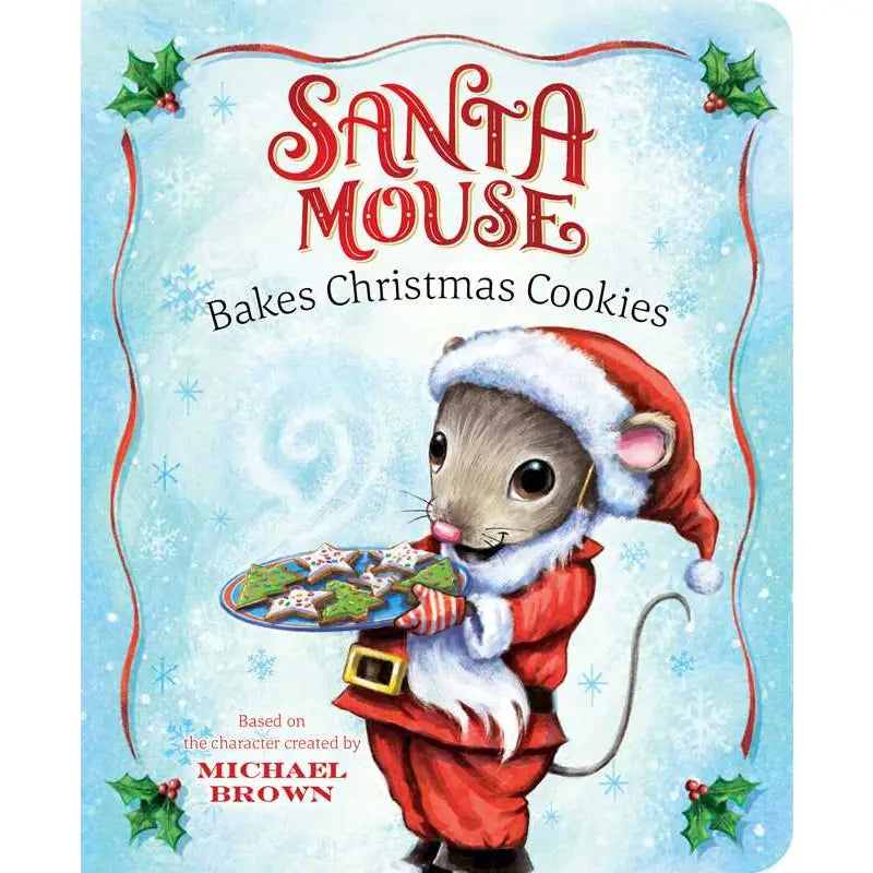 Santa Mouse Bakes Christmas Cookies By Michael Brown