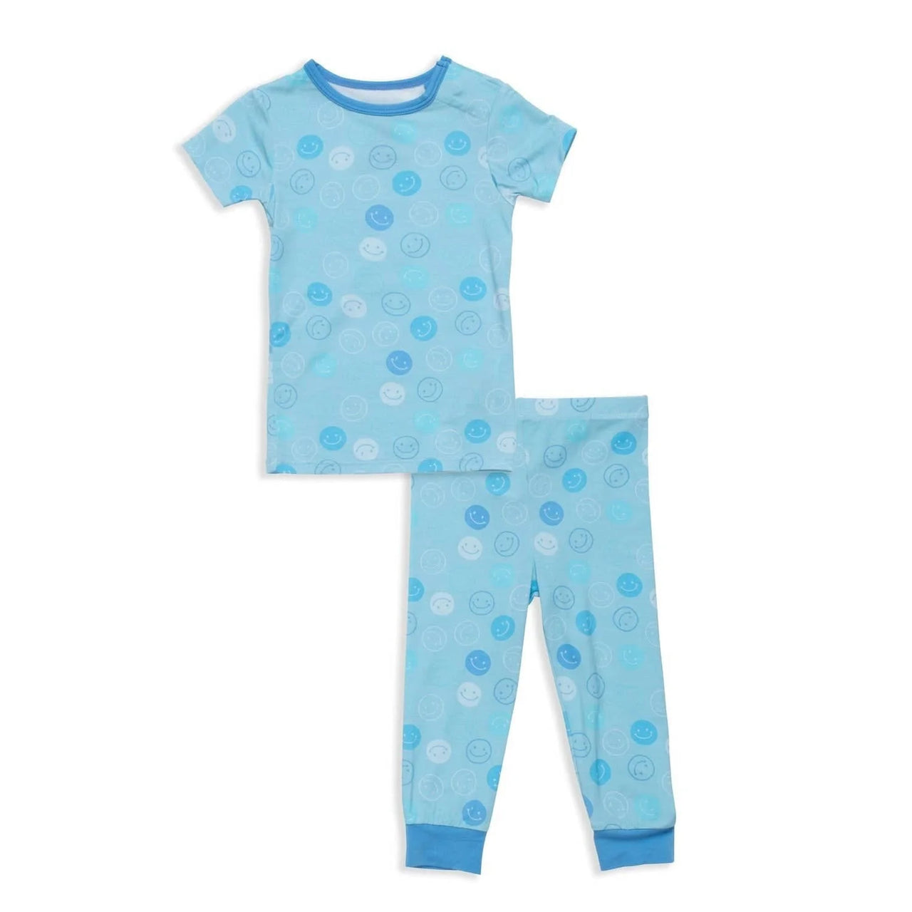 Blue Smile Modal Toddler Pajama short sleeve set