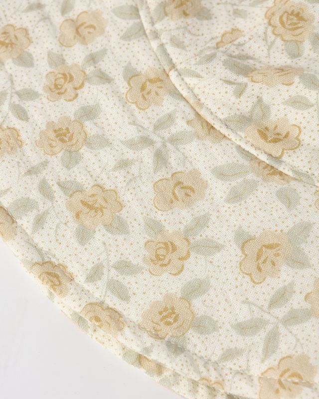 Yellow Floral Floppy Sun Hat