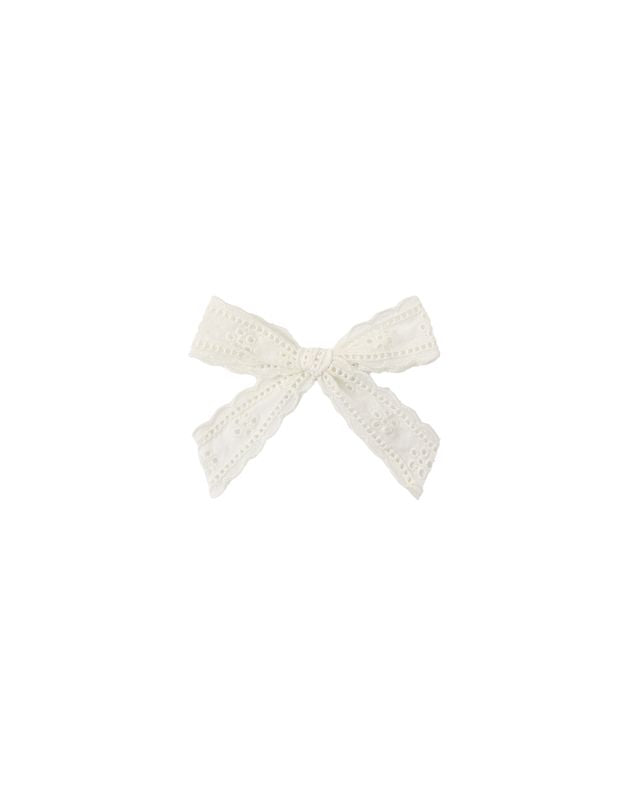 Ivory Bow Hair Clip