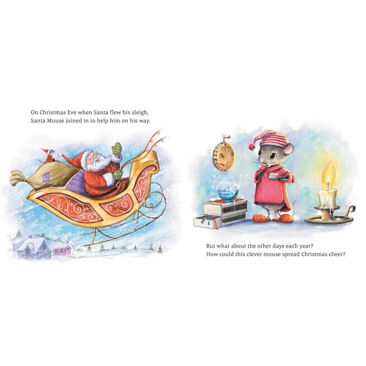 Santa Mouse Makes A Christmas Wish By Michael Brown