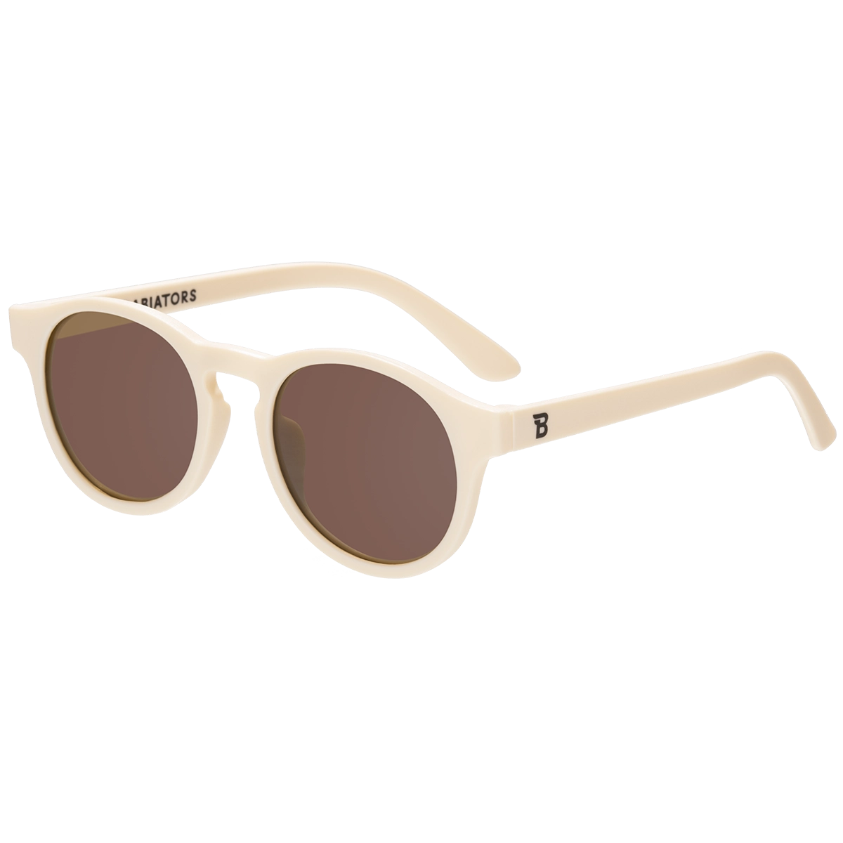 Baby & Kids Sweet Cream Keyhole Sunglasses with Amber Lens