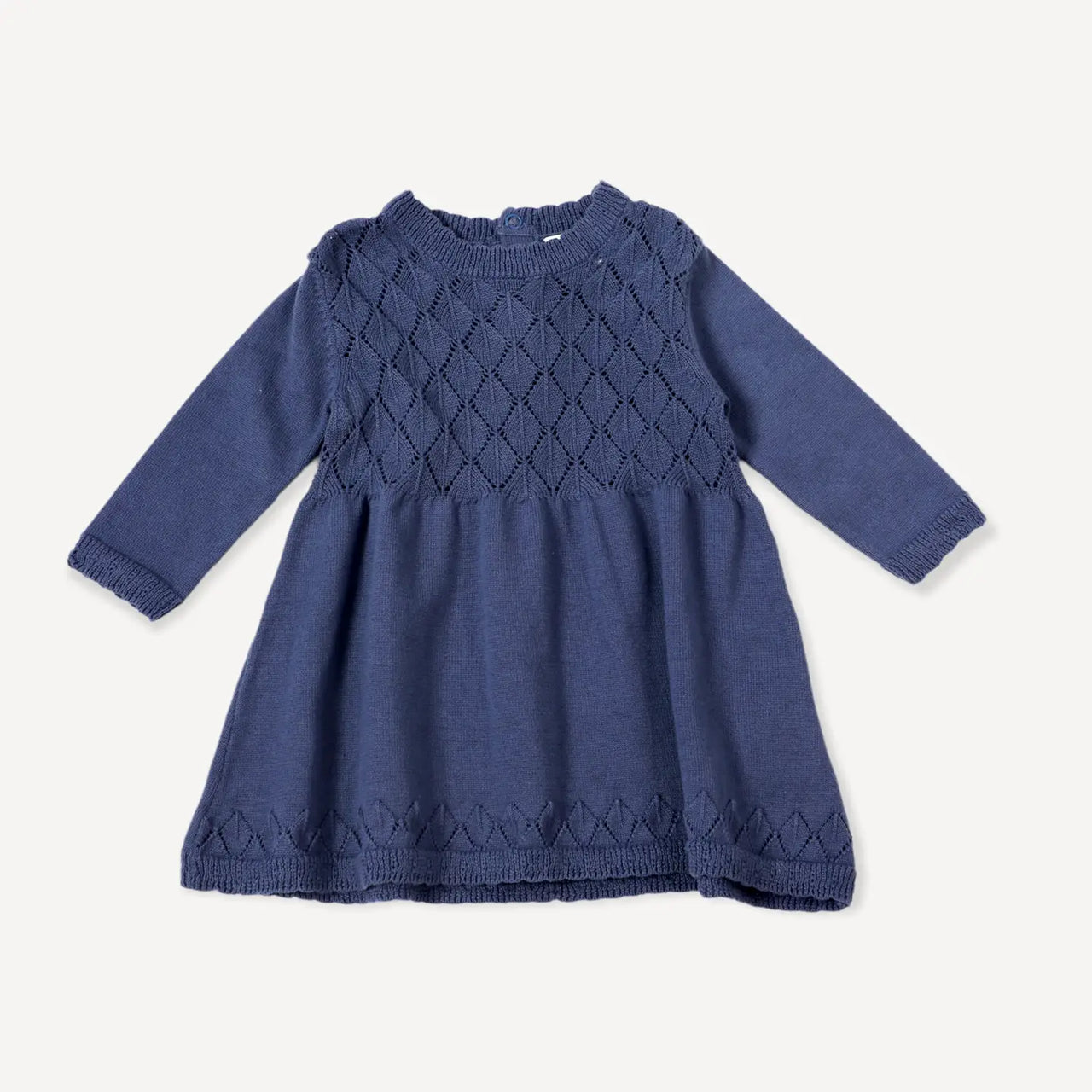 Organic Milan Pointelle Knit Sweater Dress