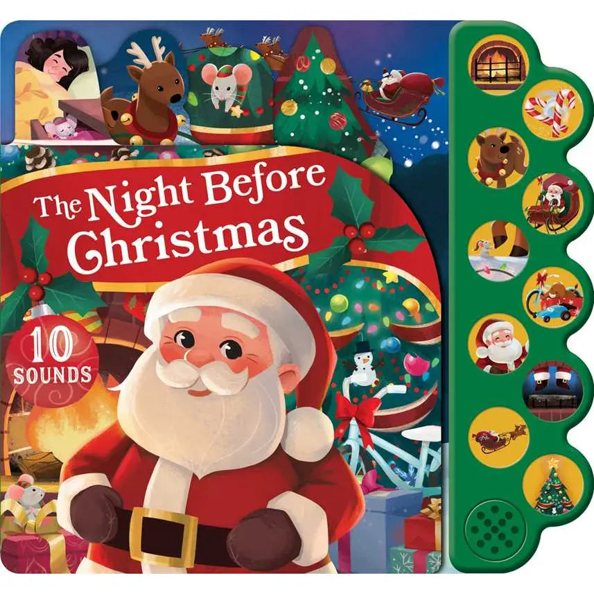 Night Before Christmas 10-Button Sound Book By Clement C. Moore