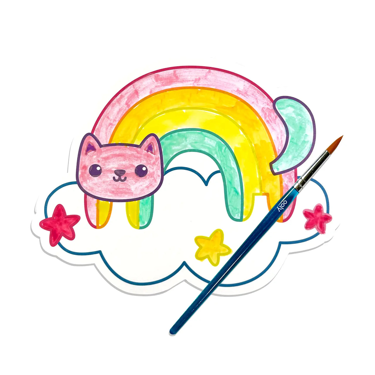Playful Painters: Watercolor Painting Kit -Rainbow Cuties
