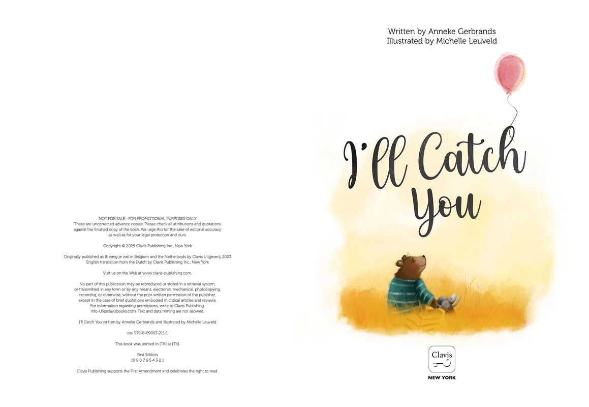 I'll Catch You by Anneke Gerbrands
