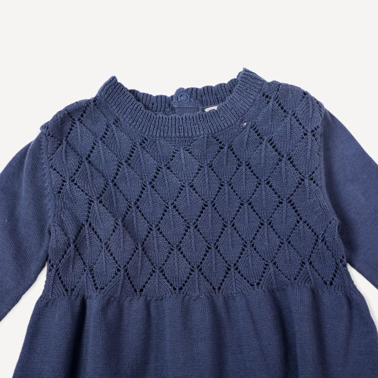 Organic Milan Pointelle Knit Sweater Dress