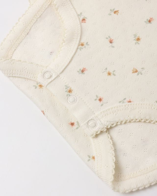 Pointelle Skirted Bodysuit Petit Fleur