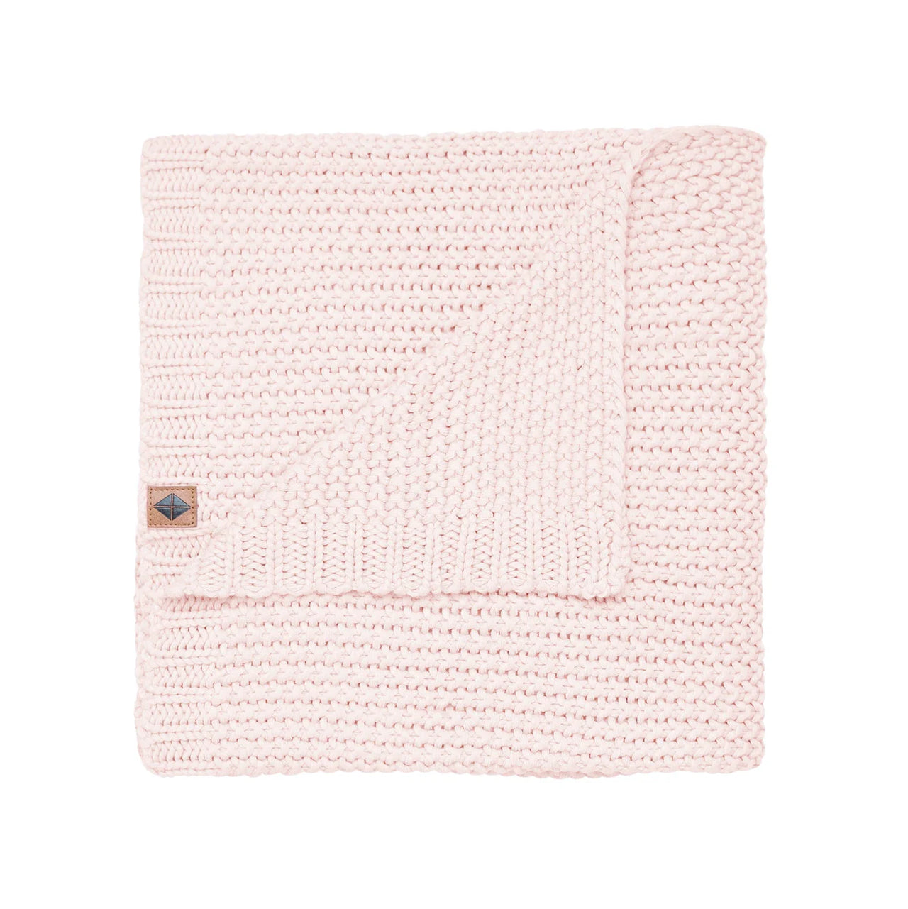 Chunky Knit Baby Blanket- Blush