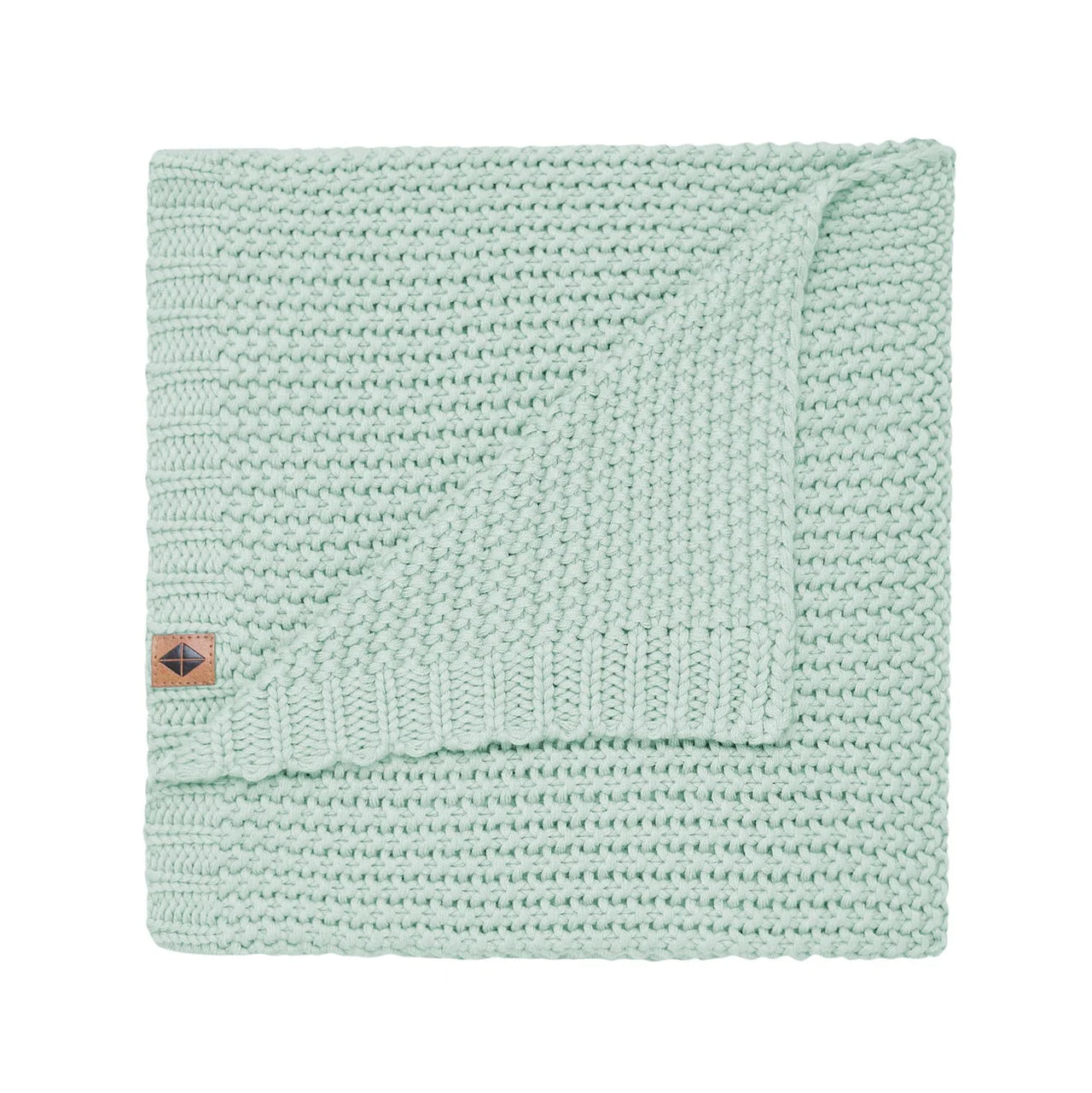 Chunky Knit Baby Blanket- Sage