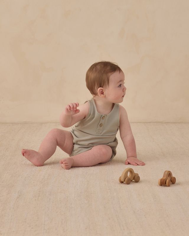 Sleeveless Bubble Sage