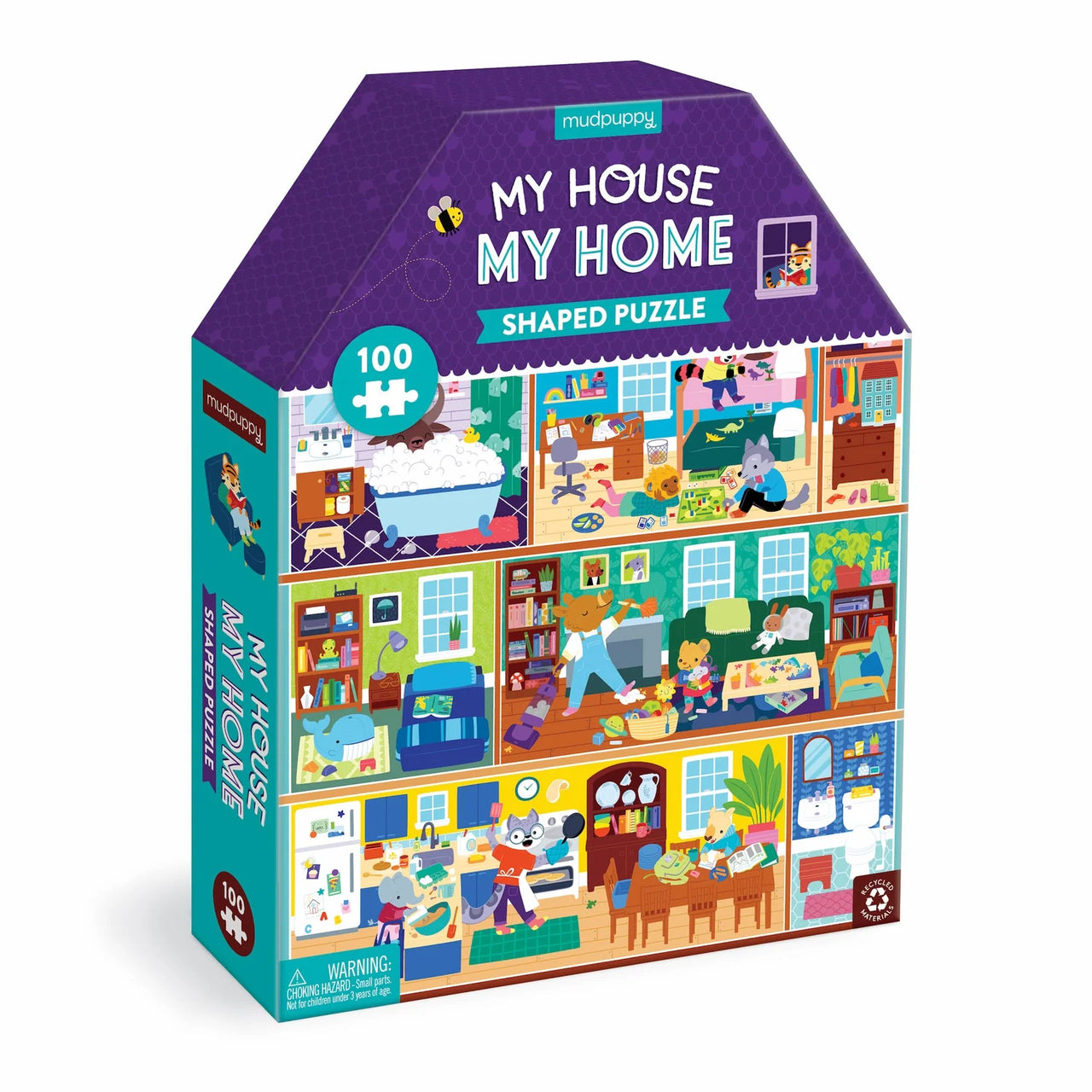 My House My Home 100 Piece House-Shaped Puzzle