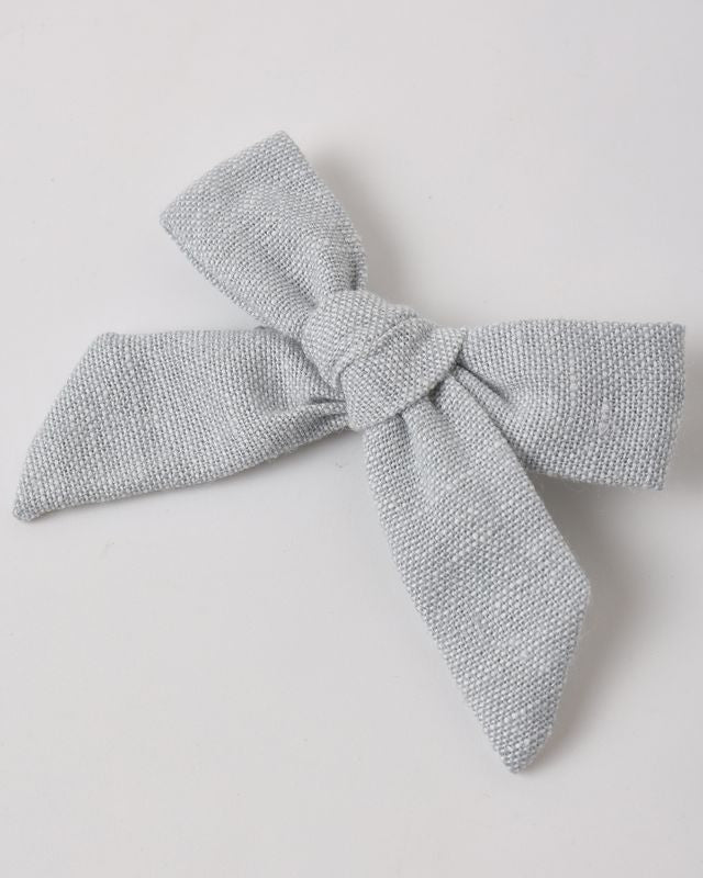 Heathered Light Blue Set of 2 Bows