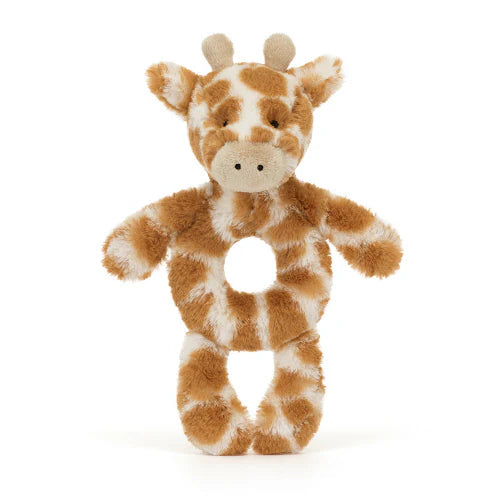 Bashful Giraffe Ring Rattle - Jellycat