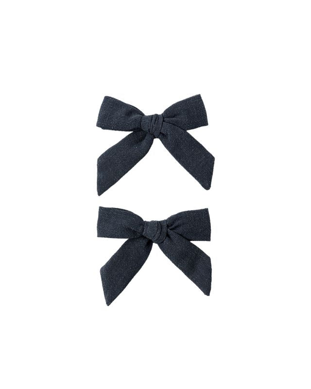 Navy Set of 2 Bows
