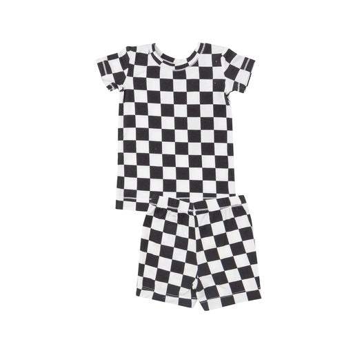 Short Sleeve Pajamas- Checkerboard