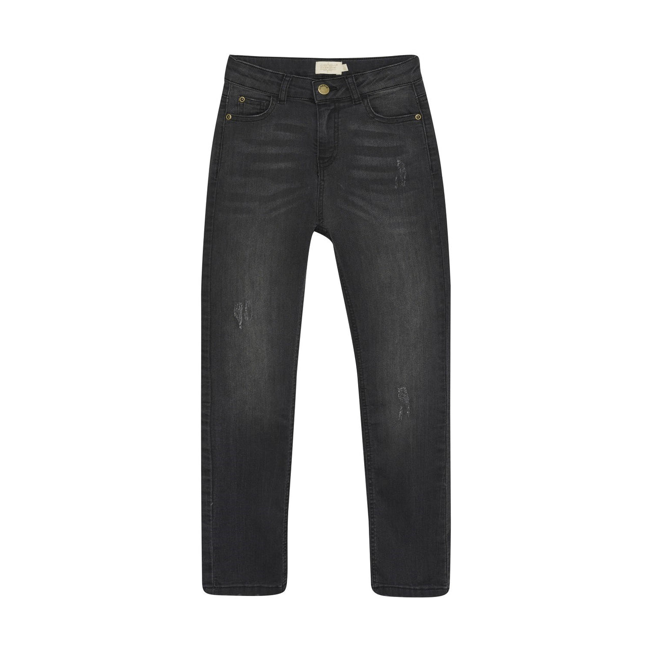 Girls Dark Grey Denim - Regular Straight Leg