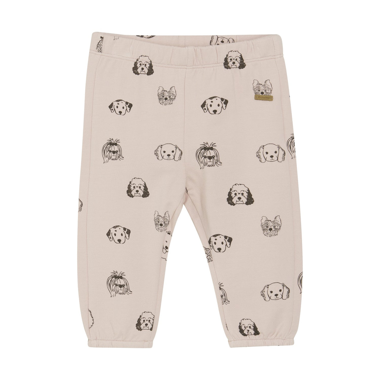 Dew Pink Dog Print Sweatpants