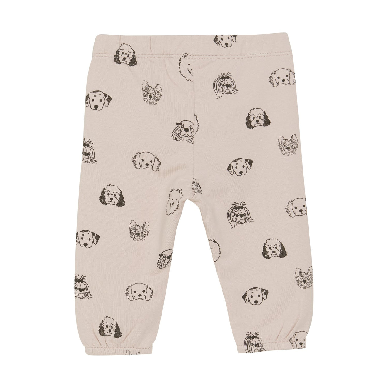 Dew Pink Dog Print Sweatpants