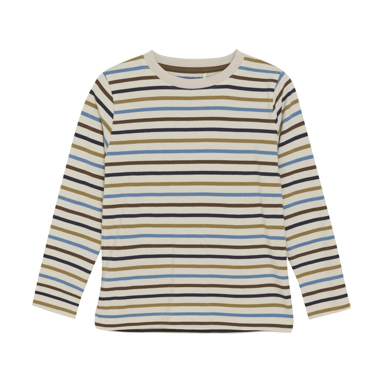 Striped Long Sleeve T-Shirt in Sandshell