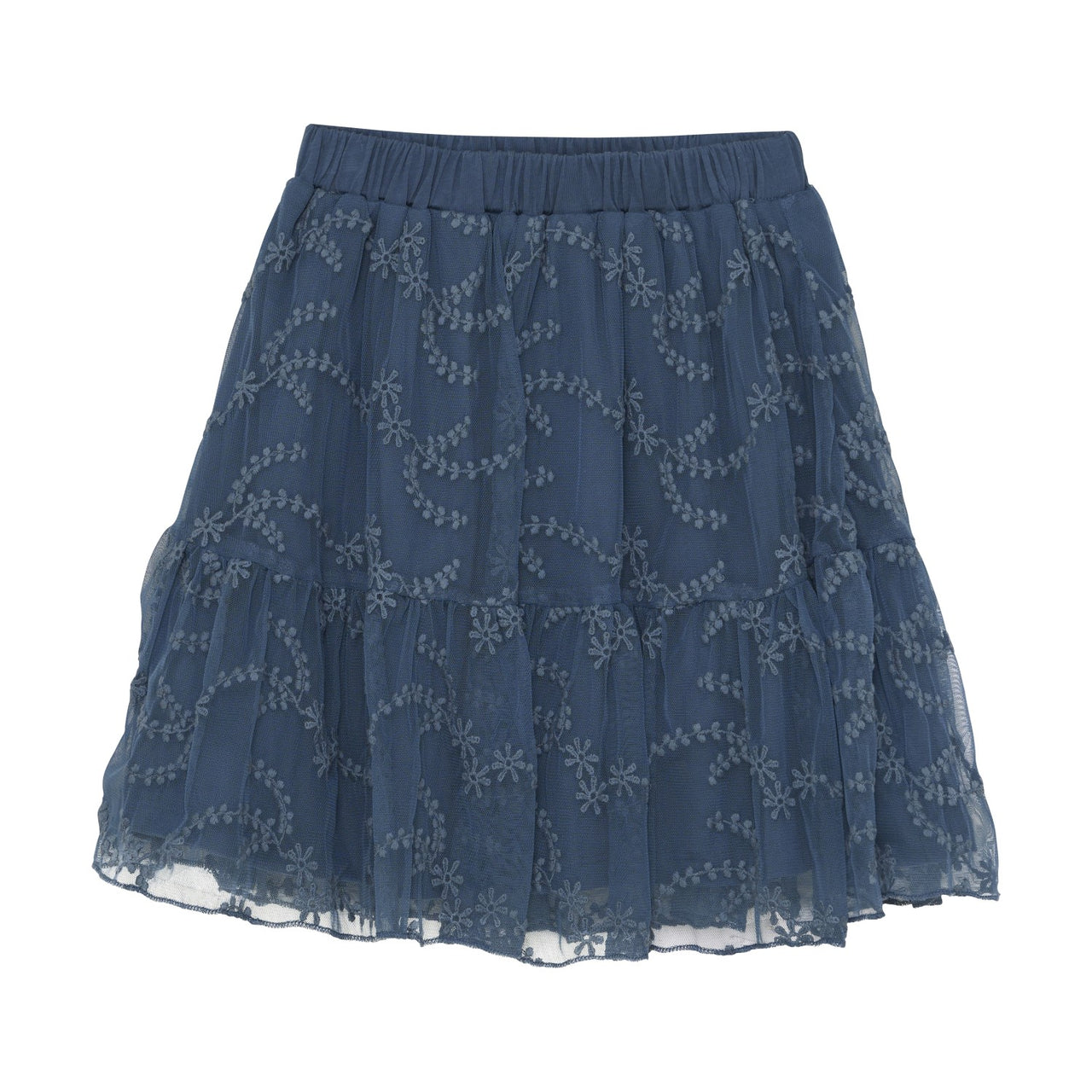 Bering Sea Embroidered Tulle Skirt