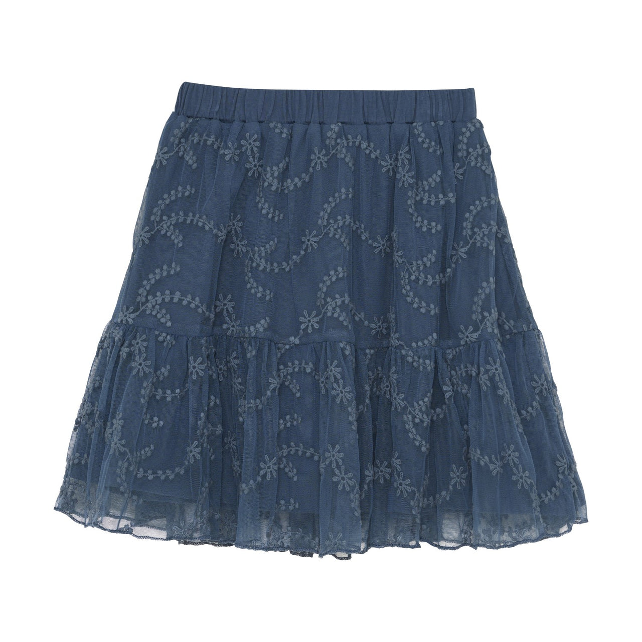 Bering Sea Embroidered Tulle Skirt