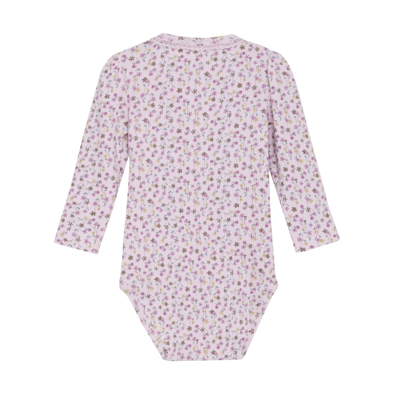 Blush Floral RIbbed Bodysuit