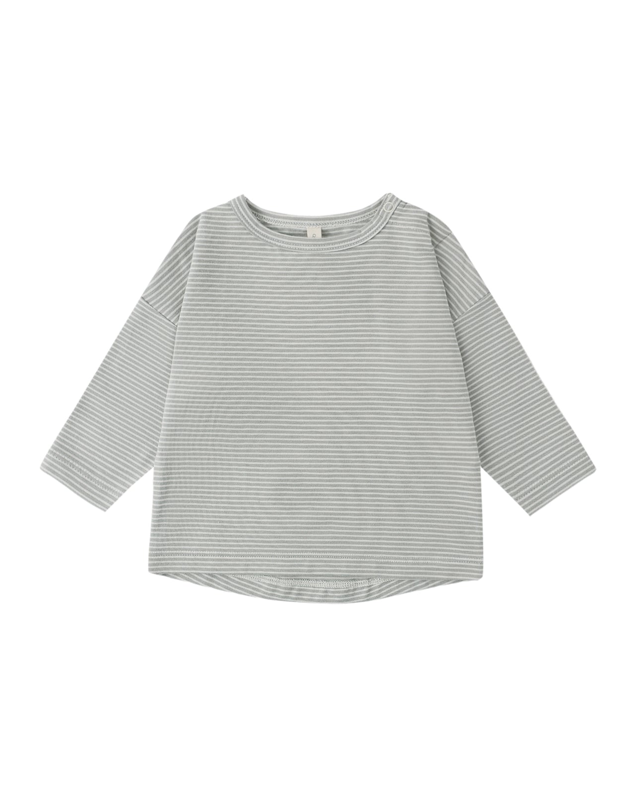 Long Sleeve Tee Sage Micro Stripe