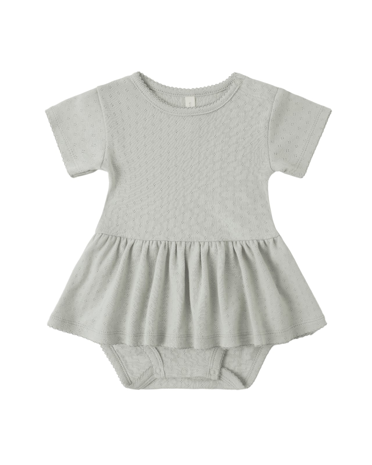 Pointelle Skirted Bodysuit Sage