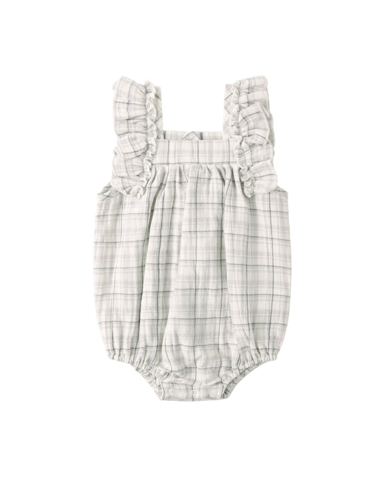 Maya Romper - Blue Plaid