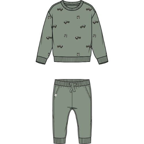 Off Roading Sage Sweat Set