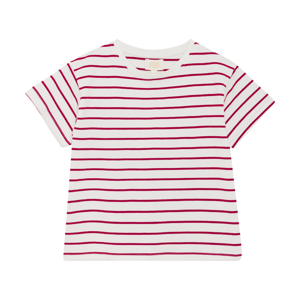 Chilli Red Striped T-Shirt