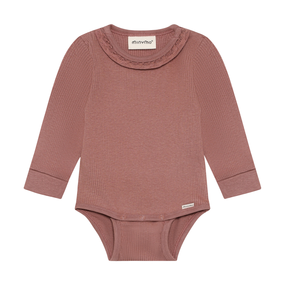Ribbed Bodysuit- Burlwood