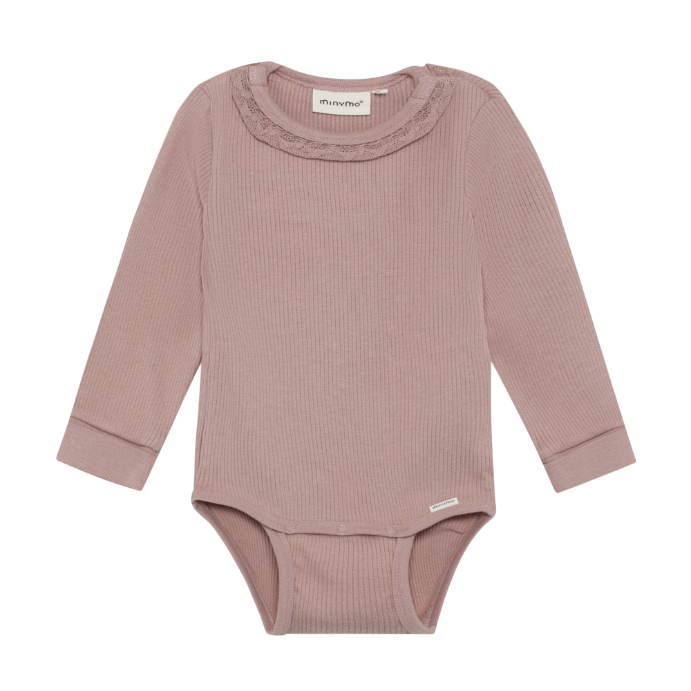 Ribbed Bodysuit- Fawn