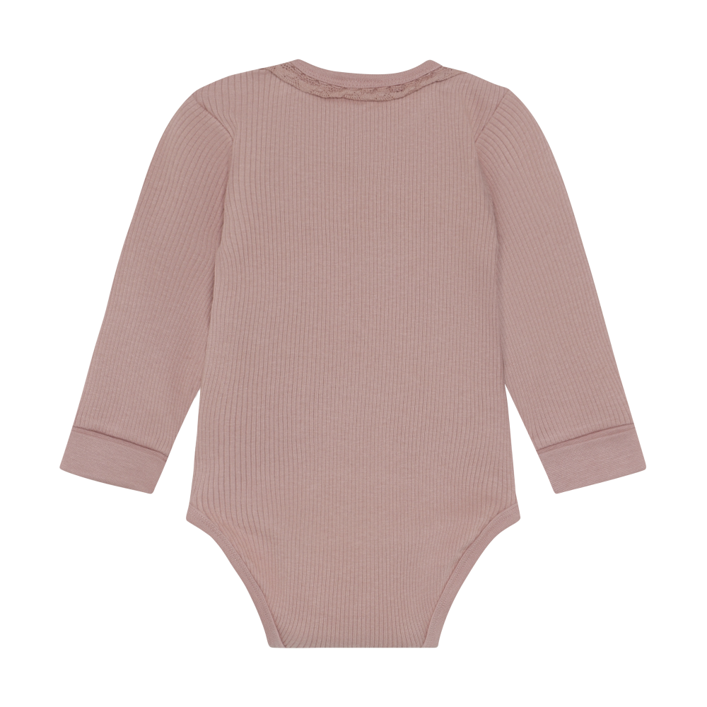 Ribbed Bodysuit- Fawn
