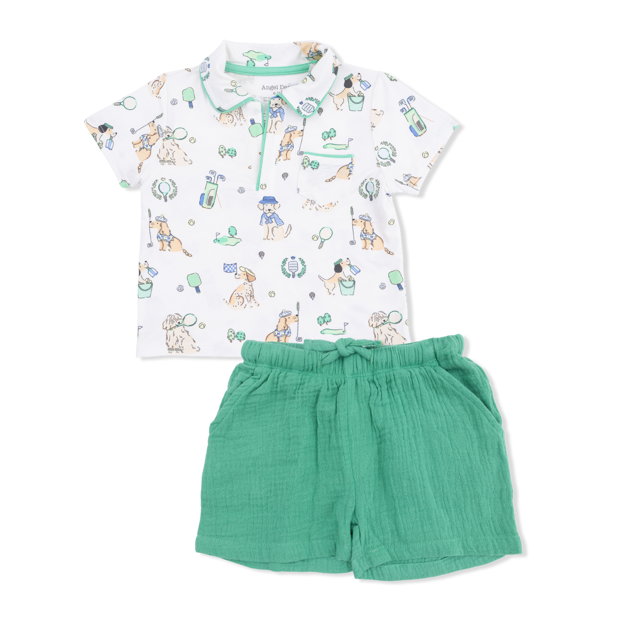 Country Club Dogs Neutral Polo with Casual Short