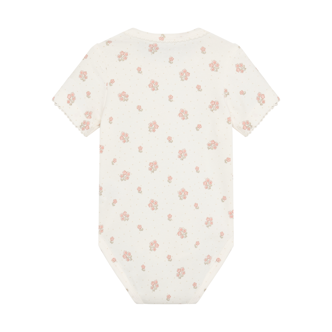 Short Sleeve Bodysuit- Vanilla Ice Floral