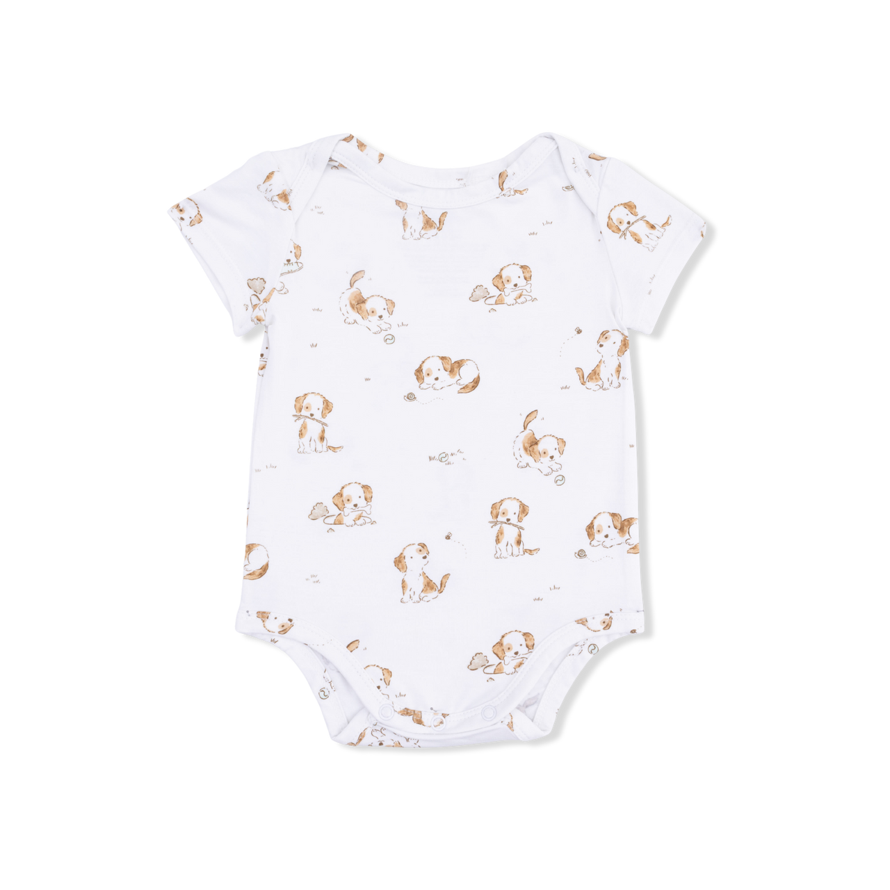 Explorer Puppy Short Sleeve Bodysuit
