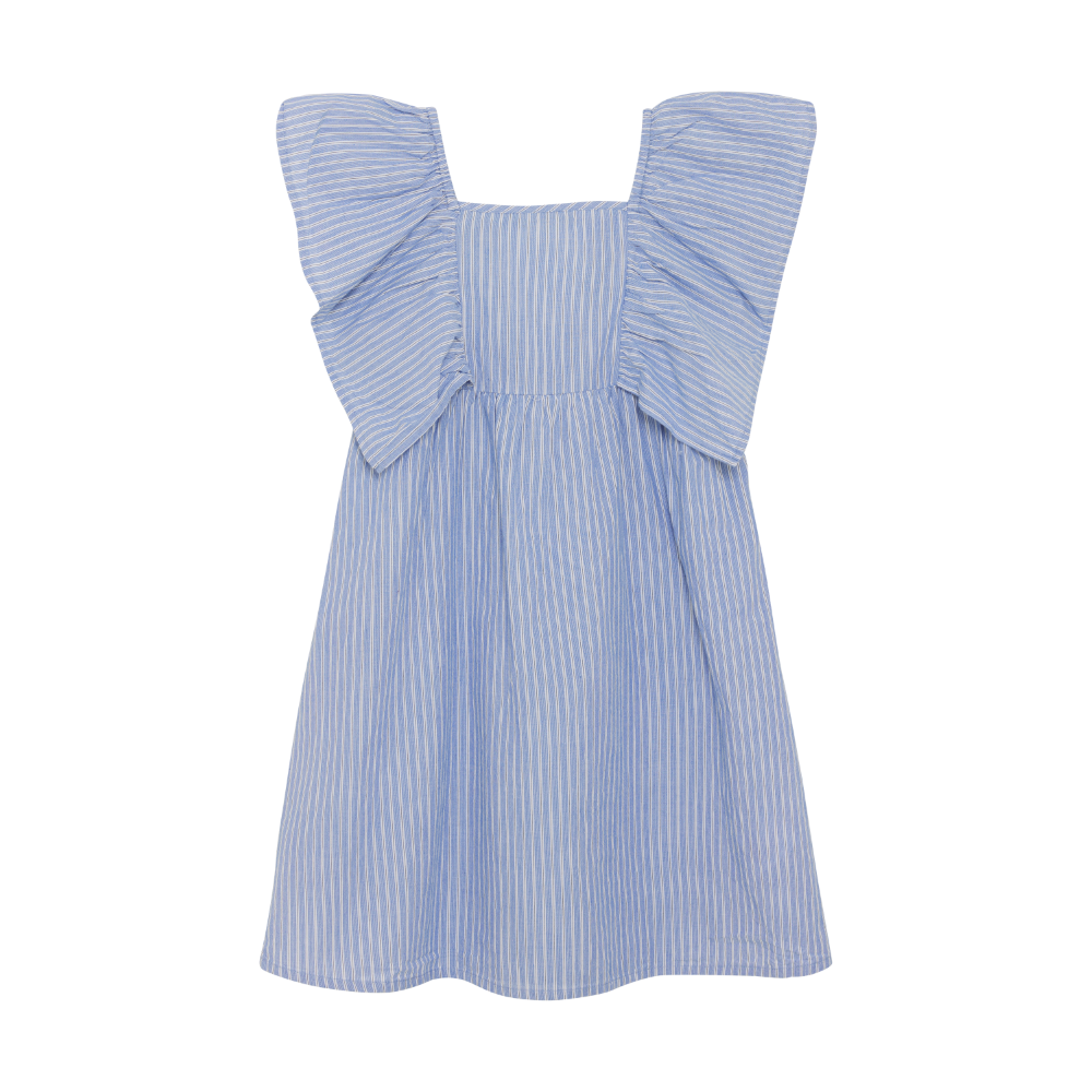 Blue Lustre Striped Dress