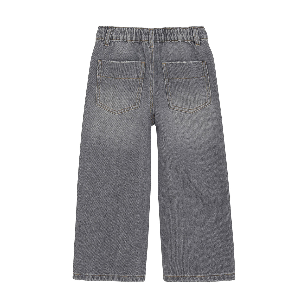 Light Grey Wide Leg Denim