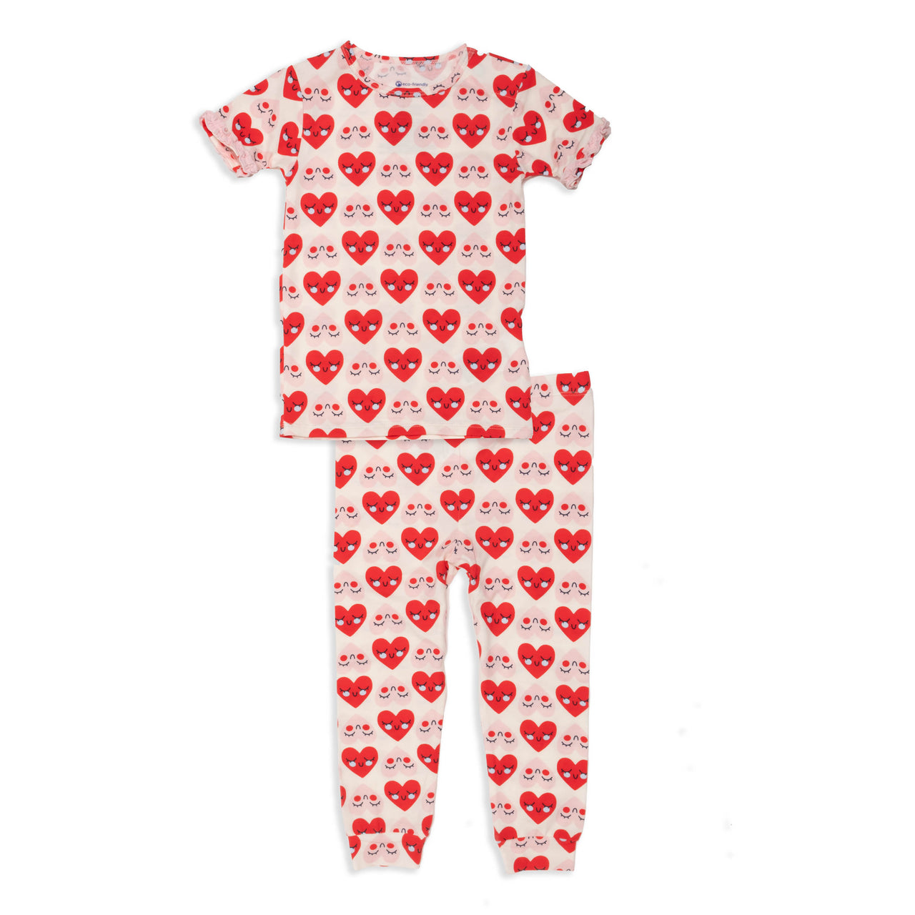 Short Sleeve Magnetic Toddler Pajama Set- Lookin' So Crazy in Love