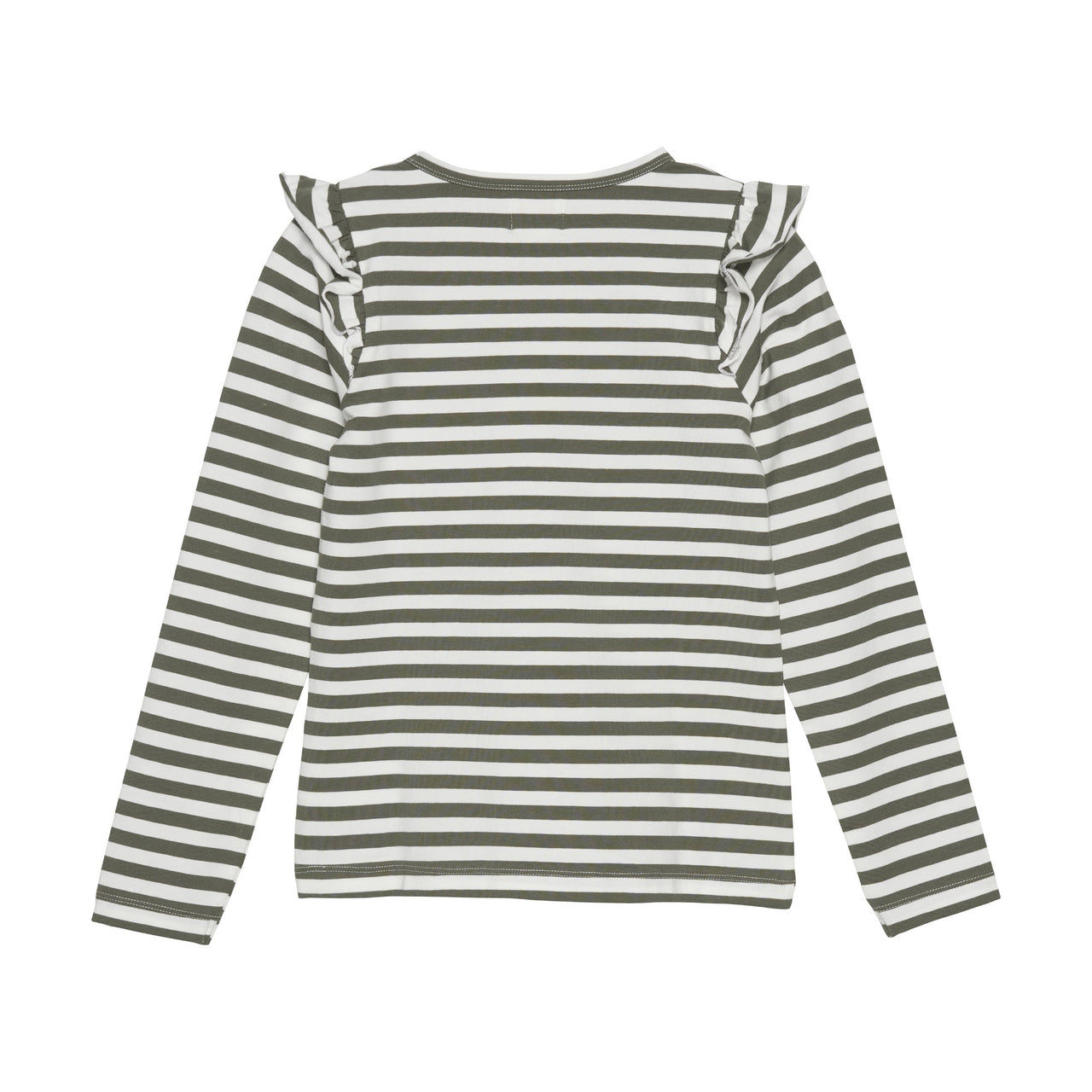 Deep Lichen Green Striped Long Sleeve