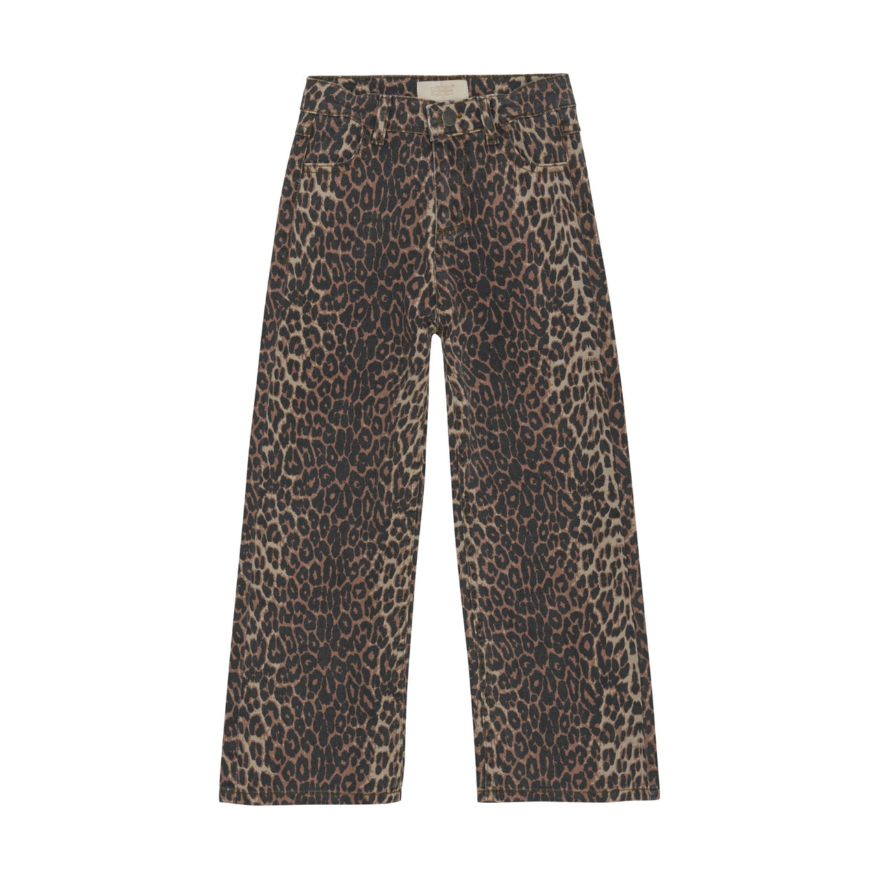 Leopard Wide Leg Jeans