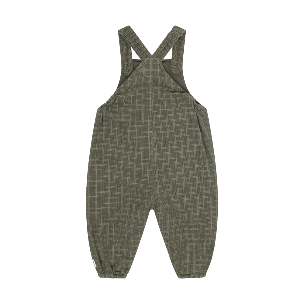 Patterned Corduroy Overalls- Beetle