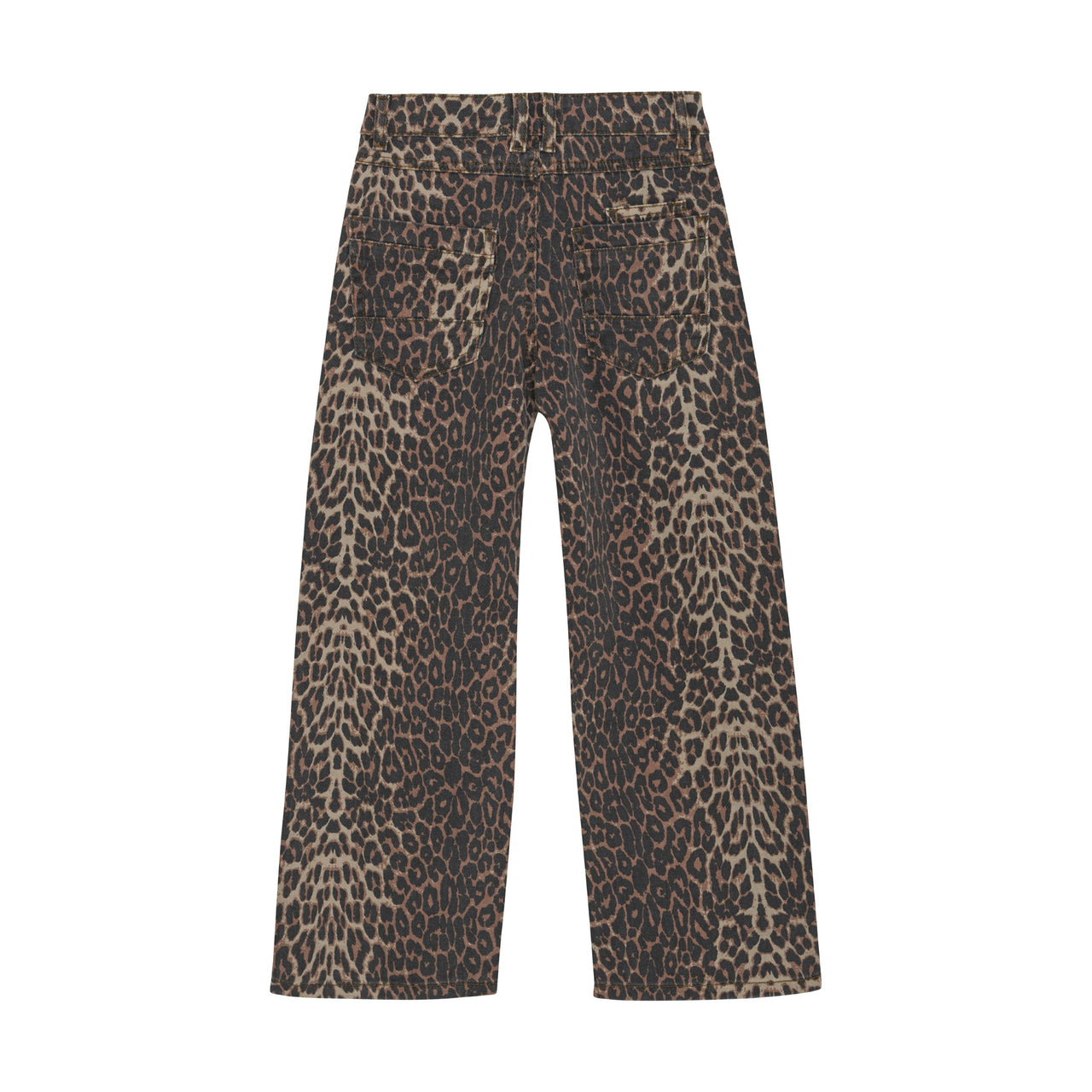 Leopard Wide Leg Jeans