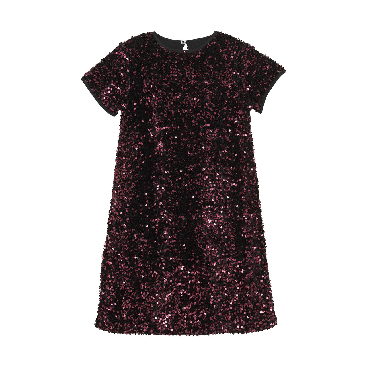 Vineyard Wine Velour Sequin Dress