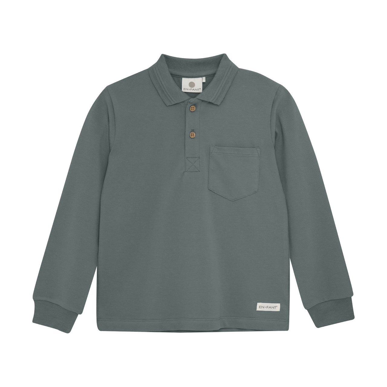 Balsam Green Long Sleeve Polo